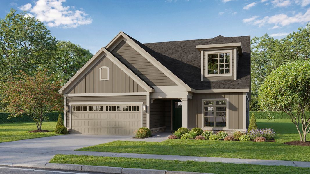 Representative exterior photo of a completed home built from the Cortona by Epcon Communities in Courtyards by Carrell, Ocean Isle Beach, NC (Image 5). Representative exterior photo of a completed home built from the Cortona by Epcon Communities in Courtyards by Carrell, Ocean Isle Beach, NC (Image 5).