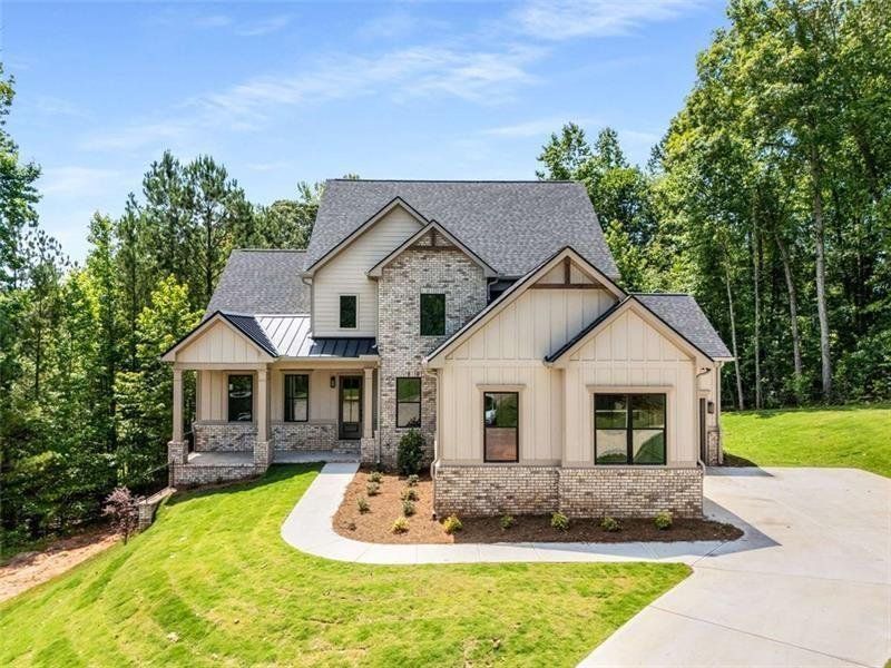 Front exterior of a new home in , Jefferson, GA, highlighting curb appeal (Image 26).