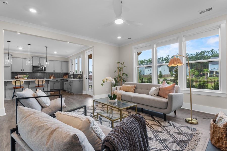 Furnished interior view inside a new home in , Ravenel (Image 21).