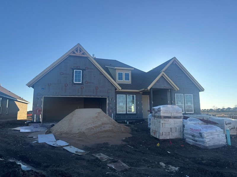 In-progress construction of a new home in Cedar Ridge Estates, Anna, TX (Image 3).