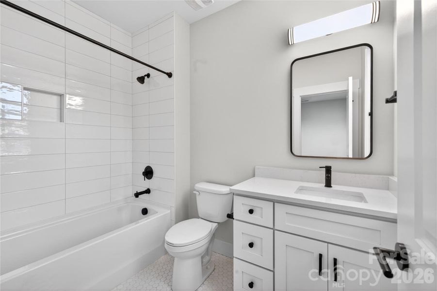 Furnished interior view inside a new home in , Hickory (Image 17).
