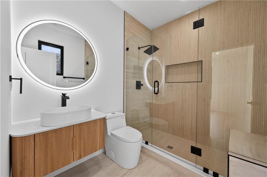 Furnished interior view inside a new home in , Atlanta (Image 10).