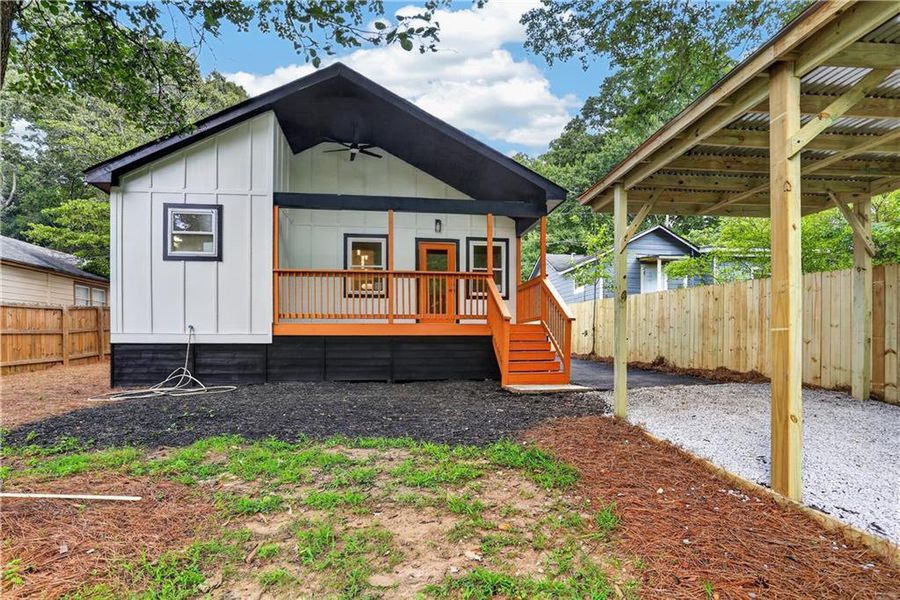 Exterior details and patio area of a home in , Scottdale (Image 27).