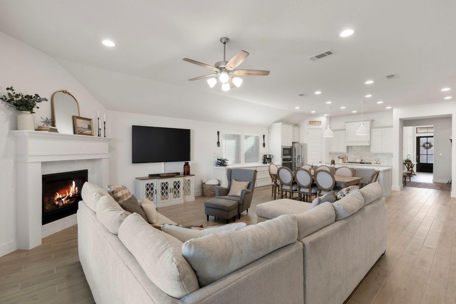Furnished interior view inside a new home in The Colony, Bastrop (Image 17).