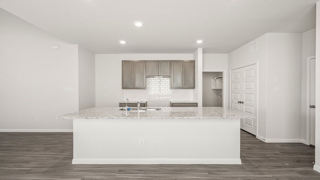 Furnished interior view inside a new home in Hunters Ranch, San Antonio (Image 7).