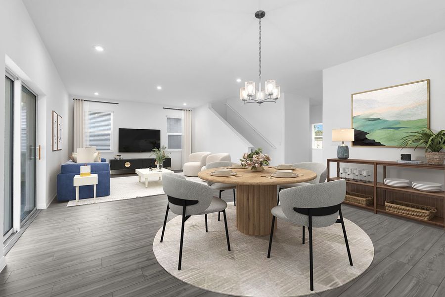 Eating Area and Family Room Eating Area and Family Room