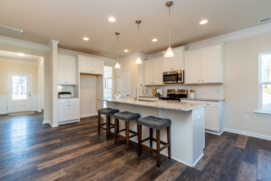 Furnished interior view inside a new home in The Oaks, Clarksville (Image 6).