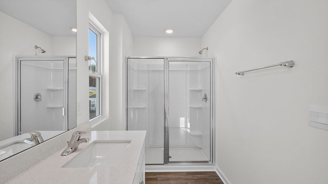 Furnished interior view inside a new home in Fishel Village, Winston-Salem (Image 11). Furnished interior view inside a new home in Fishel Village, Winston-Salem (Image 11).