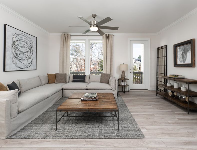 Representative furnished interior of a home built from the Archer by Ashton Woods in Reverie on Cumberland, Atlanta (Image 85).