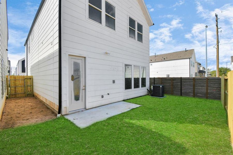 Spacious Fenced Backyard