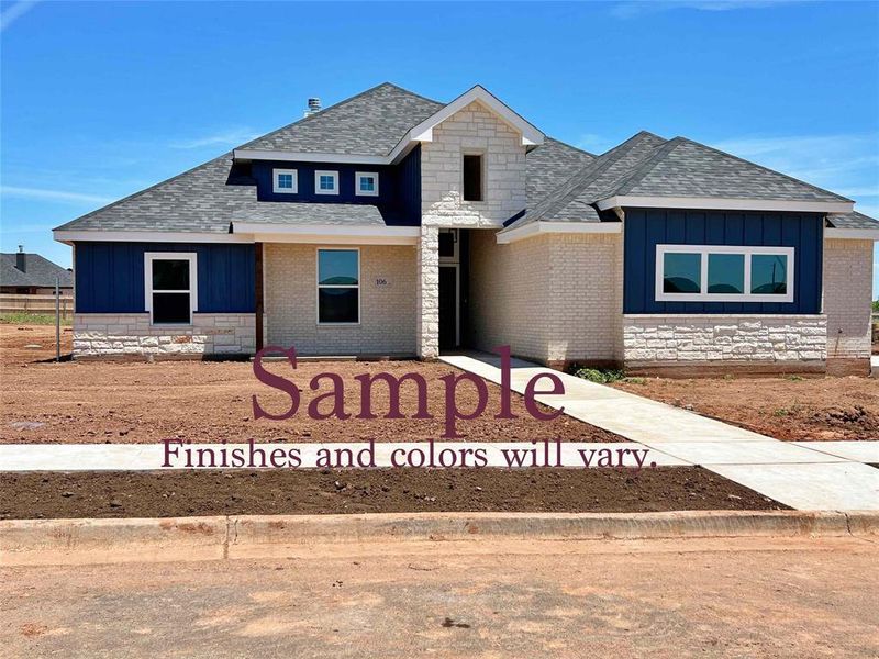 Front exterior of a new home in , Abilene, TX, highlighting curb appeal (Image 2).
