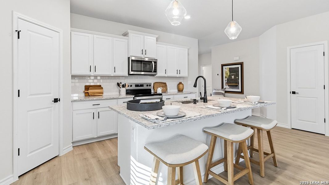 Furnished interior view inside a new home in The Birch at Spencer Ranch, Boerne (Image 11).