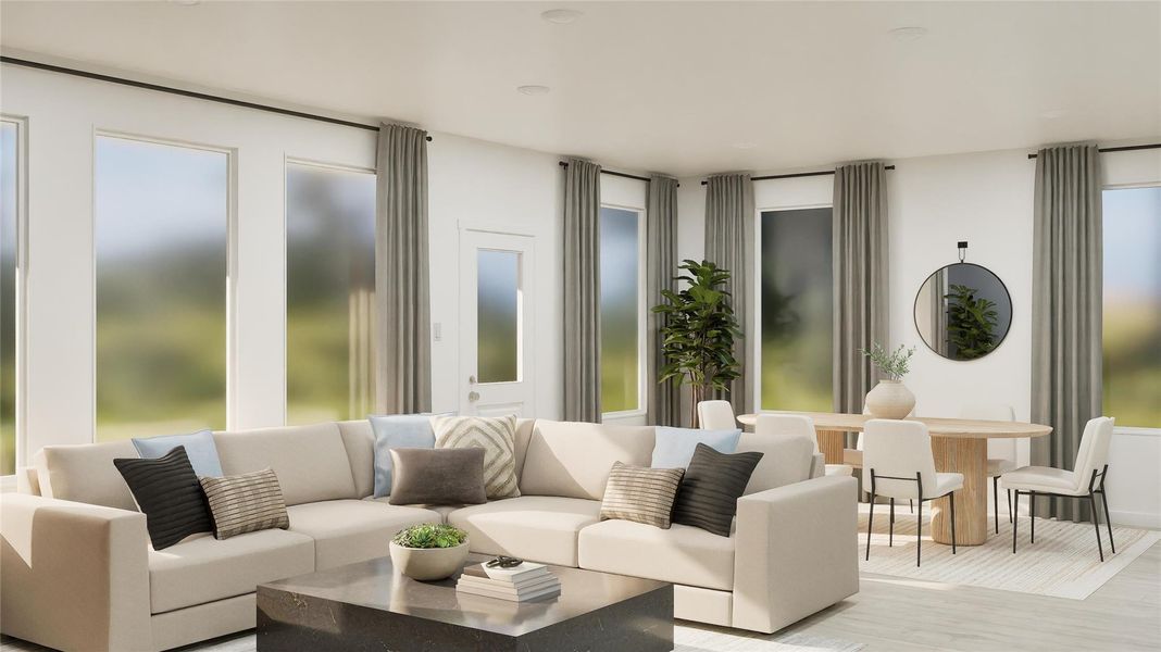 Furnished interior view inside a new home in Thunder Rock, Marble Falls (Image 27).