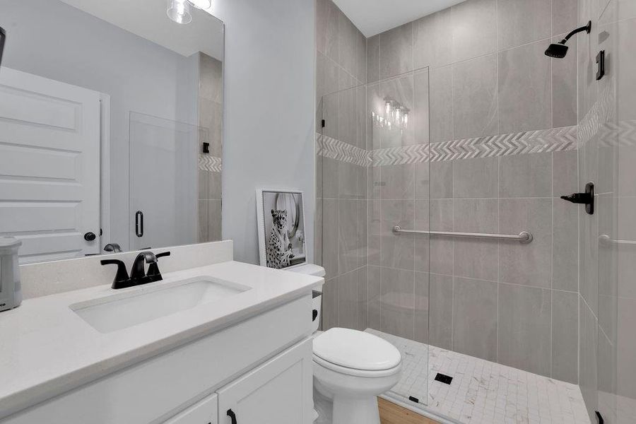 Furnished interior view inside a new home in , Flowery Branch (Image 46).