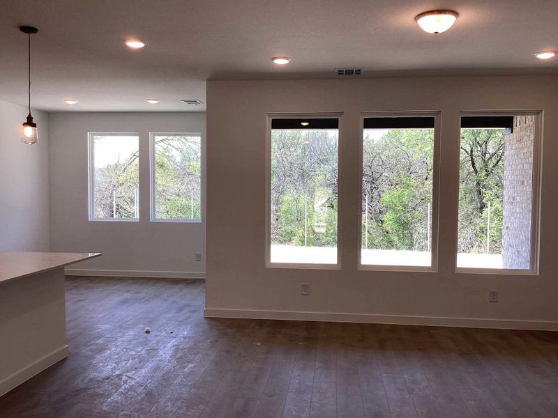 Open Living-Dining Room Construction Progress