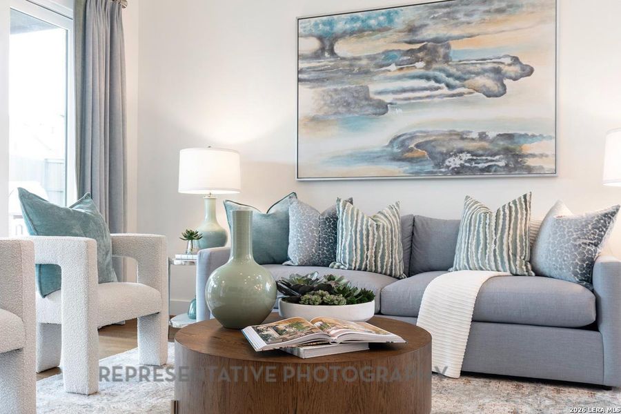 Furnished interior view inside a new home in Davis Ranch, San Antonio (Image 29).