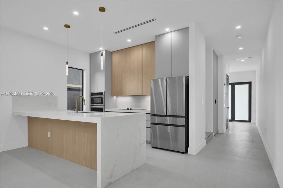 Furnished interior view inside a new home in , Miami (Image 8).