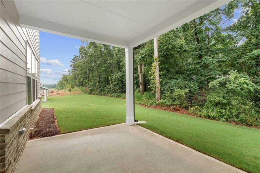 Exterior details and patio area of a home in Windsong Estates, McDonough (Image 3).