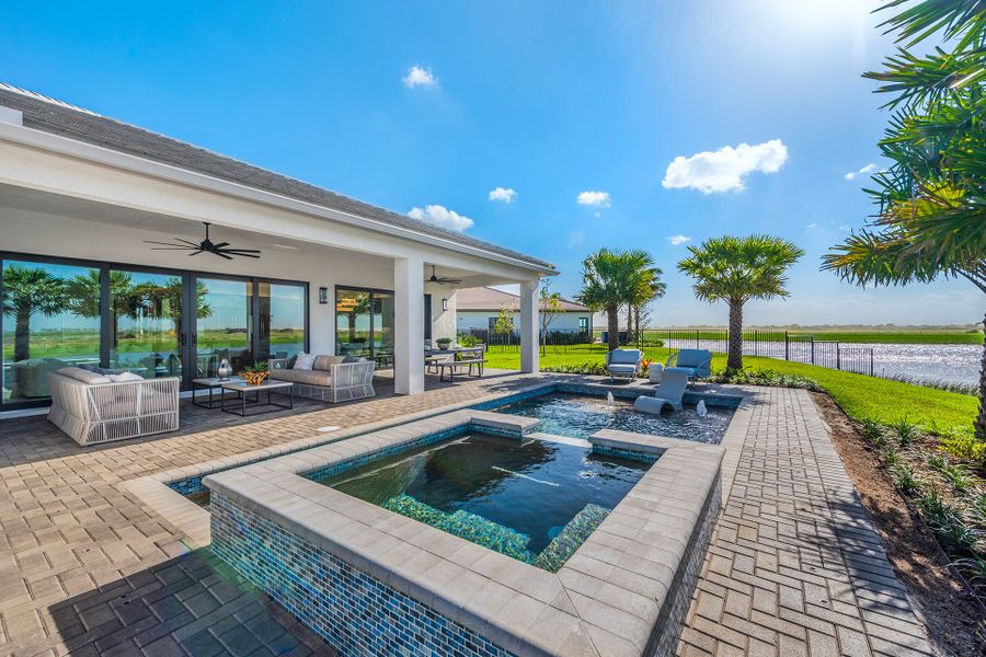 Representative exterior details of a home built from the Michele by GL Homes in Valencia Parc at Riverland, Port St. Lucie (Image 27).