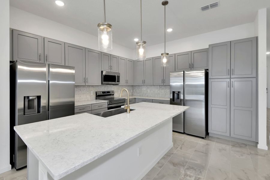 Representative furnished interior of a home built from the Sandalwood II by Park Square Residential in Paradiso Grande, Orlando (Image 5).
