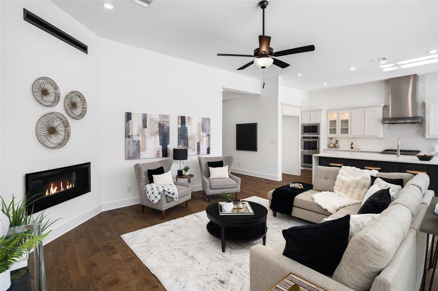 Furnished interior view inside a new home in , Frisco (Image 11).