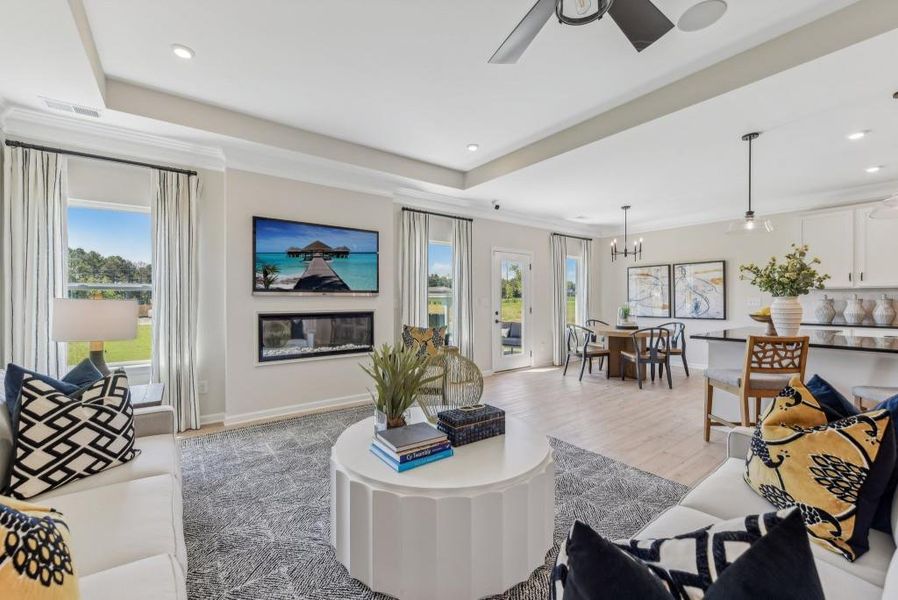 Furnished interior view inside a new home in Jones Ridge, Dallas (Image 29).