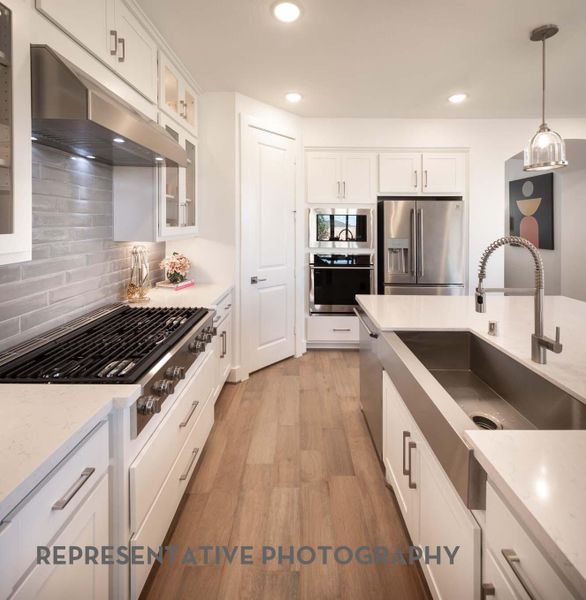 Furnished interior view inside a new home in The Highlands, Porter (Image 6).