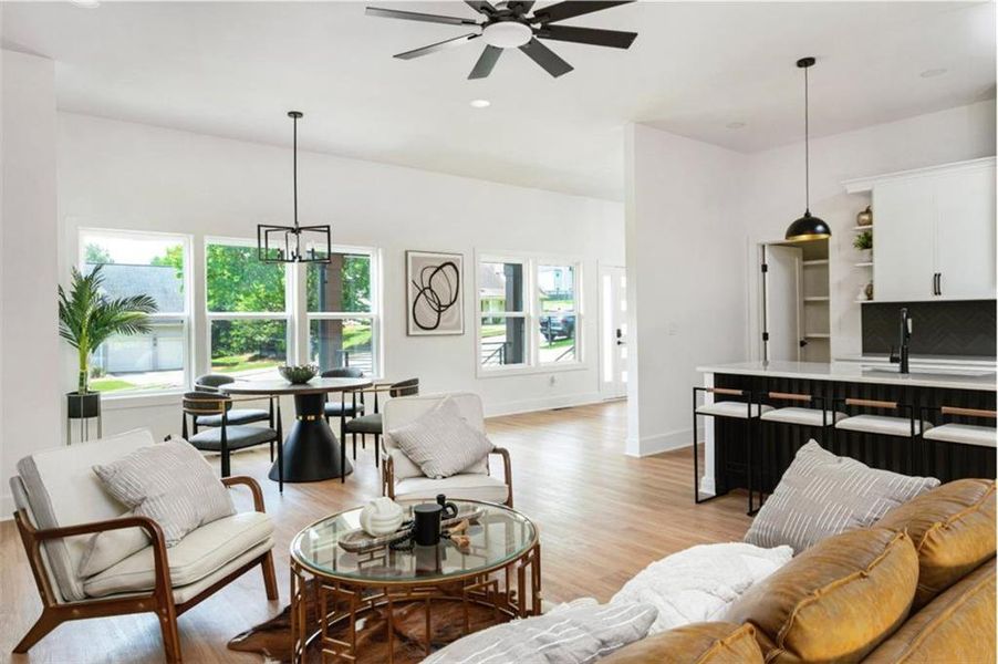 Furnished interior view inside a new home in , Monroe (Image 14).