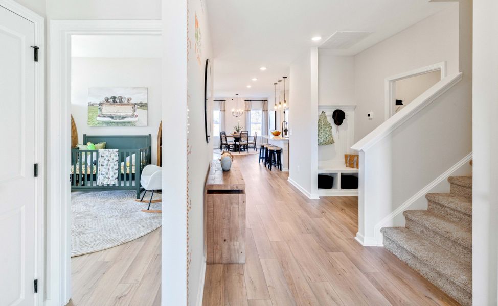 Furnished interior view inside a new home in Hampshire Hills, Columbia (Image 3). Furnished interior view inside a new home in Hampshire Hills, Columbia (Image 3).