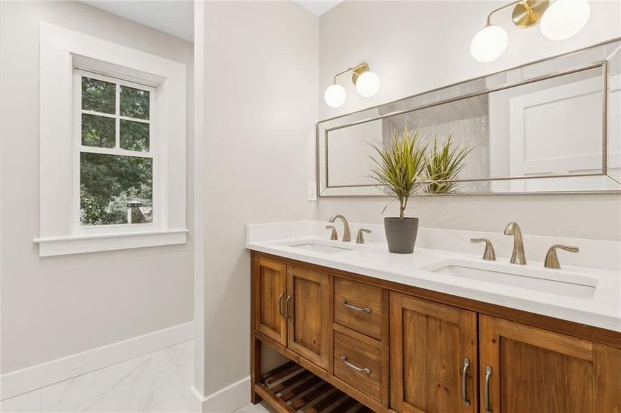 Furnished interior view inside a new home in , Pine Lake (Image 38).