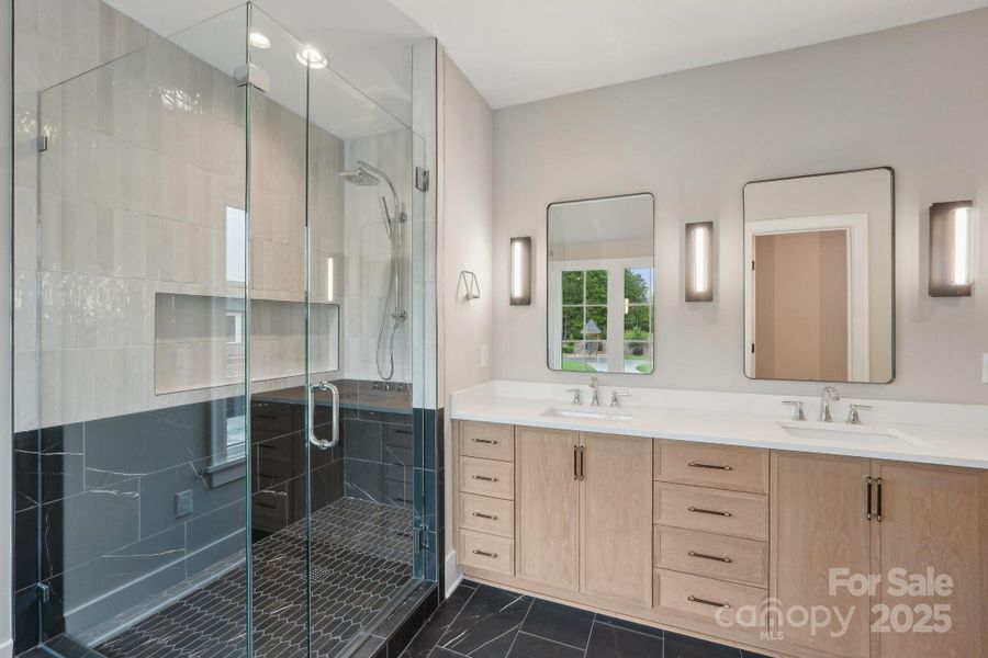 Furnished interior view inside a new home in Cardinal Crest, Weddington (Image 12).