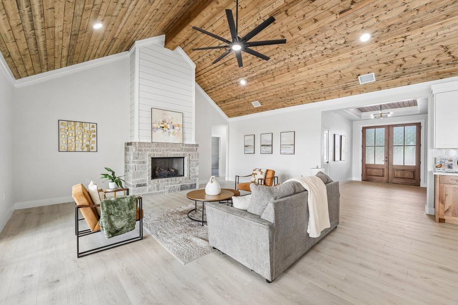 Furnished interior view inside a new home in , Salado (Image 10). Furnished interior view inside a new home in , Salado (Image 10).