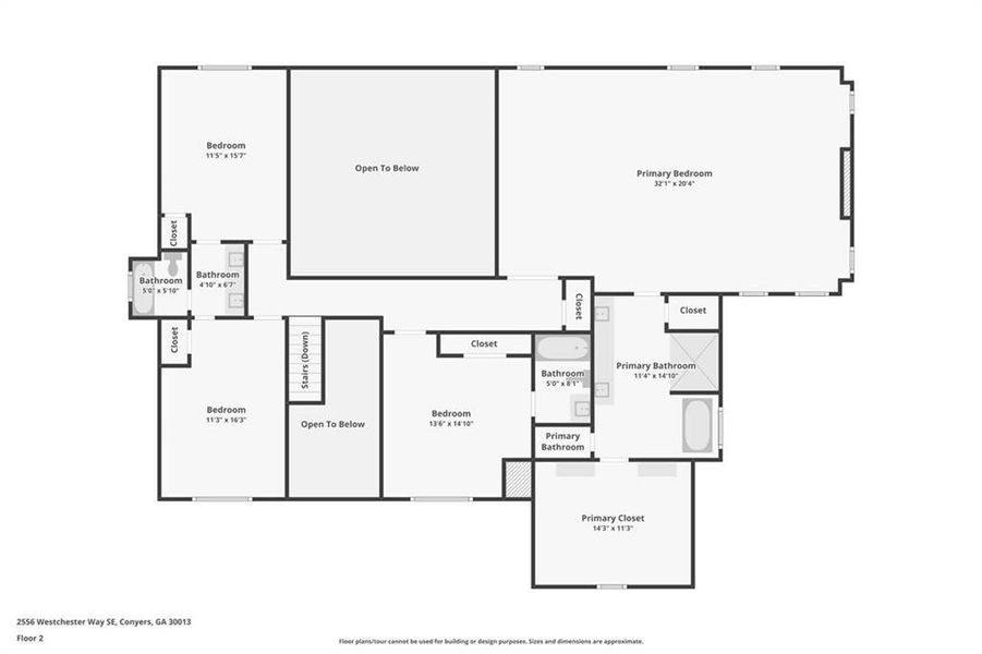 2D floor plan layout of this home in , Conyers, GA (Image 7).