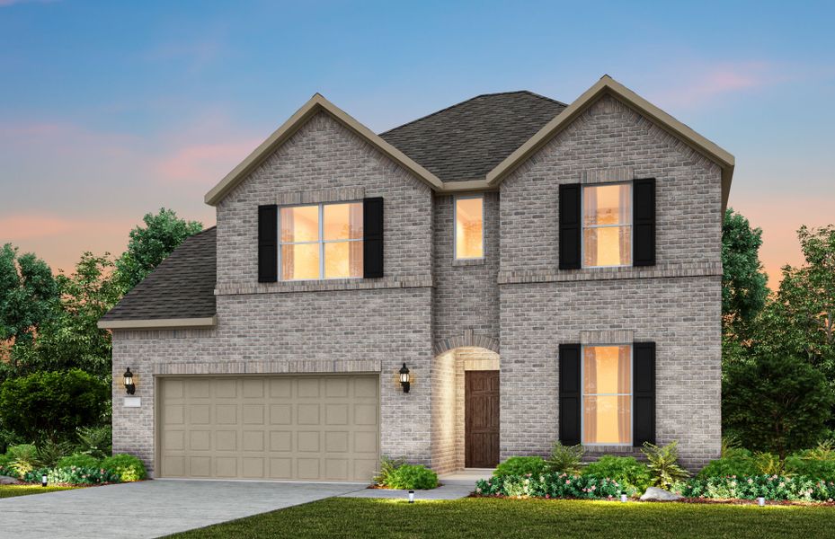 Representative exterior photo of a completed home built from the Wheeler by Pulte Homes in Ribbonwood, Aubrey, TX (Image 25).