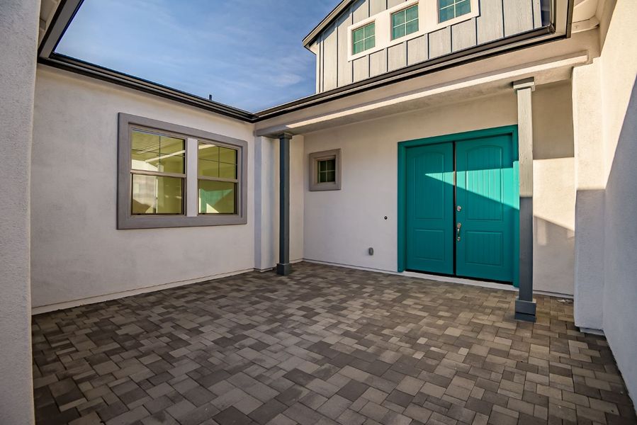 Exterior details and patio area of a home in Summit at The Dells, Prescott (Image 32).