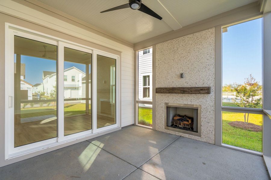 Exterior details and patio area of a home in Nexton, Summerville (Image 22).