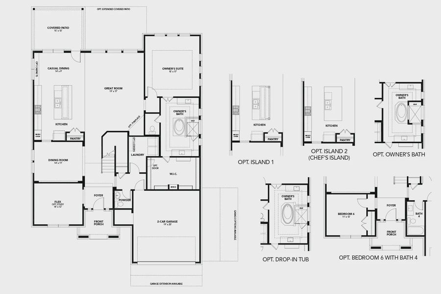 2D floor plan layout for the Stanford by Brightland Homes in Rio Vista at Kelly Ranch, Aledo, TX (Image 3). 2D floor plan layout for the Stanford by Brightland Homes in Rio Vista at Kelly Ranch, Aledo, TX (Image 3).