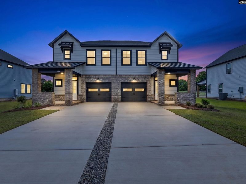 Front exterior of a new home in Dunbar Village, Cayce, SC, highlighting curb appeal (Image 20).