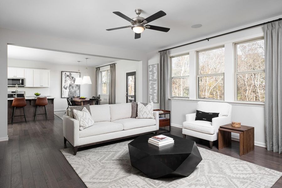 Representative furnished interior of a home built from the Hampstead by Ashton Woods in Ascent at Arbor Ridge, La Vergne (Image 8). Representative furnished interior of a home built from the Hampstead by Ashton Woods in Ascent at Arbor Ridge, La Vergne (Image 8).