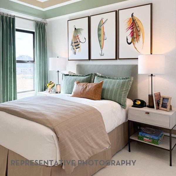 Furnished interior view inside a new home in Meridiana, Manvel (Image 5).