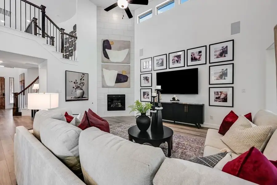 Furnished interior view inside a new home in South Oak, Lakewood Village (Image 6).