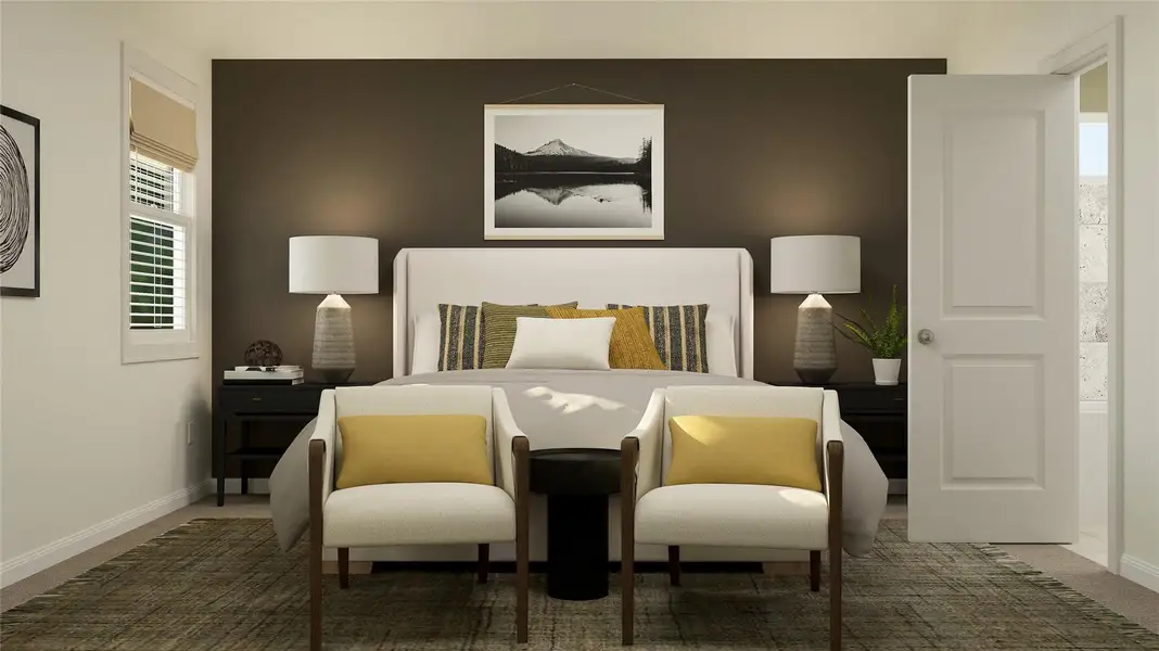 Furnished interior view inside a new home in Lively Ranch: Highlands Collection, Georgetown (Image 11).