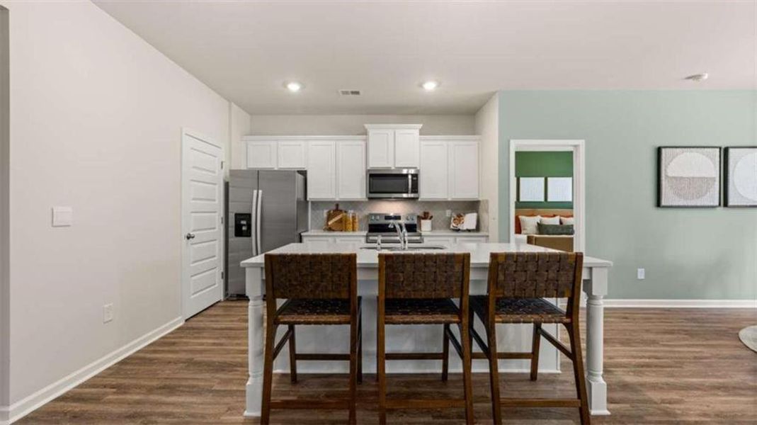 Furnished interior view inside a new home in Poplar Preserve, Newnan (Image 30).