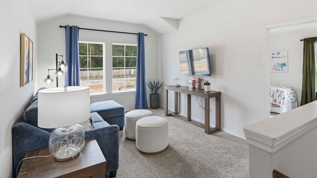 Representative furnished interior of a home built from the HANNA by D.R. Horton in Blaire Lake, Tyler (Image 28). Representative furnished interior of a home built from the HANNA by D.R. Horton in Blaire Lake, Tyler (Image 28).