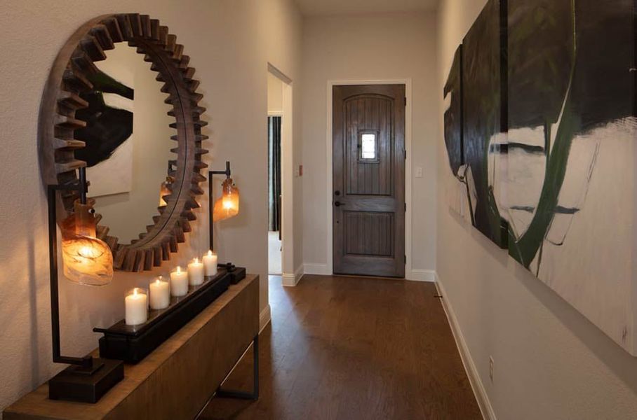 Furnished interior view inside a new home in South Oak, Lakewood Village (Image 9).