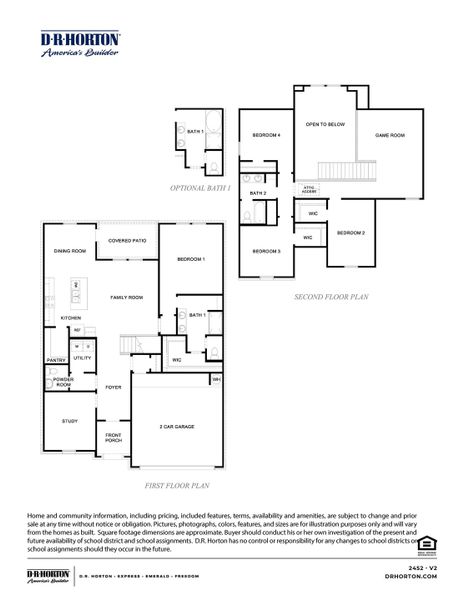2D floor plan layout for the Texoma by D.R. Horton in Lago Mar, Texas City, TX (Image 3). 2D floor plan layout for the Texoma by D.R. Horton in Lago Mar, Texas City, TX (Image 3).