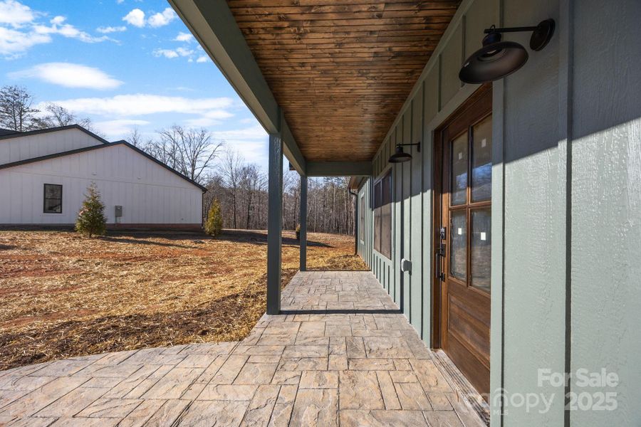 Exterior details and patio area of a home in , Tryon (Image 3).