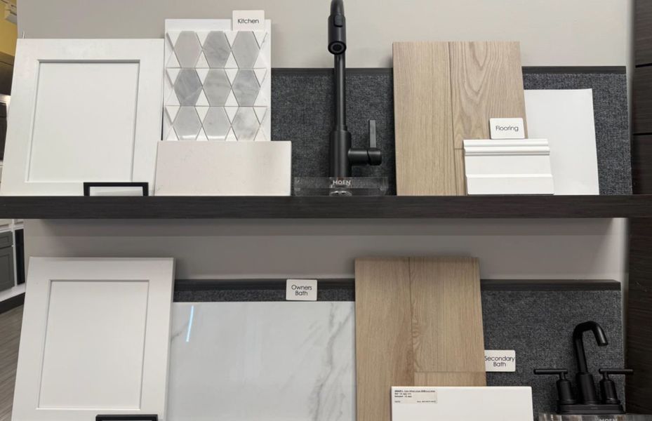 Sample of building materials used in homes in Del Webb at Trinity Falls, McKinney (Image 20).