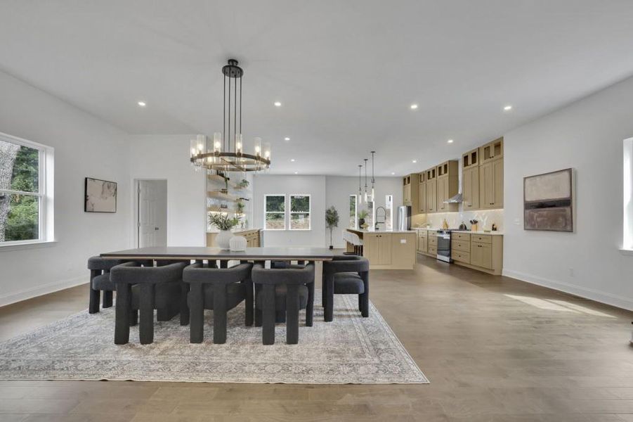 Furnished interior view inside a new home in , Buford (Image 37).