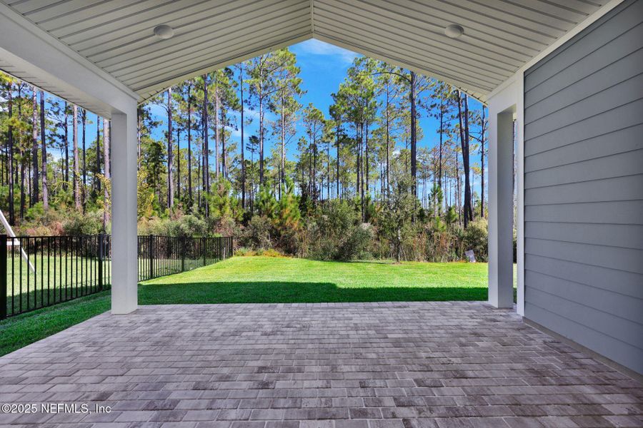 Exterior details and patio area of a home in Crosswinds at Nocatee, Nocatee (Image 3). Exterior details and patio area of a home in Crosswinds at Nocatee, Nocatee (Image 3).